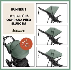 Hauck Sporťák Runner 3 s ruční brzdou
