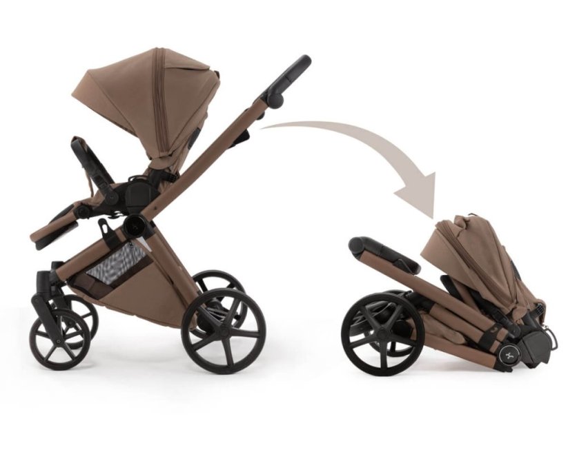 Kočárek Beli Ela Premium MIX BAREV - Barva: Zelená, Kola: Přední otočná kola (aretace), Druh kol: Gelová