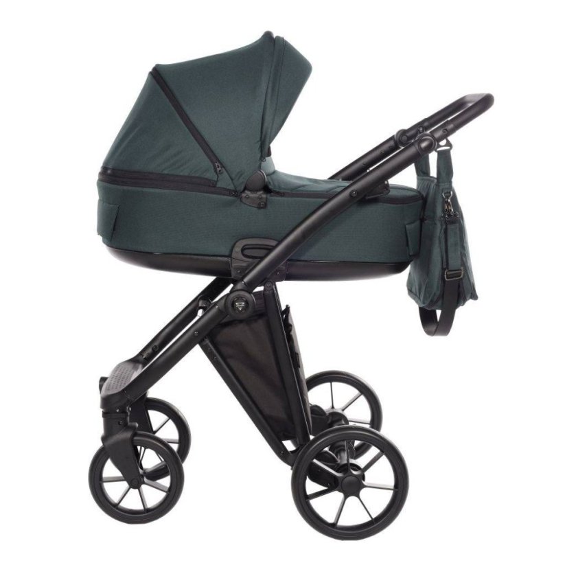 Kombinovaný kočárek ART 2026 dvojkombinace - Barva: Šedá světlá, Kola: Přední otočná kola (aretace), Druh kol: Gelová