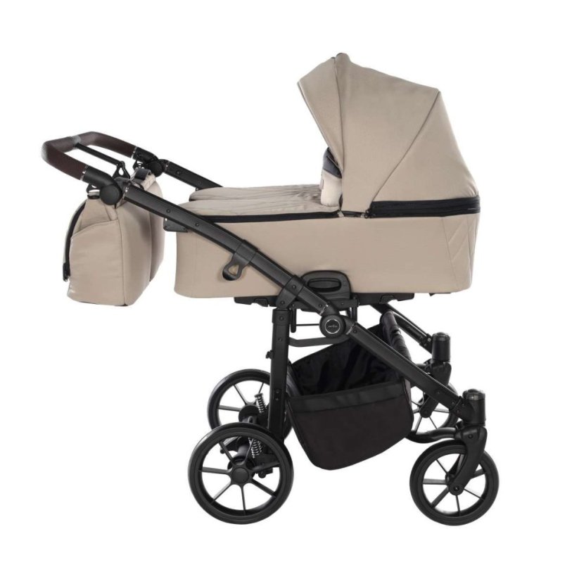 Kočárek pro dvojčata vedle sebe Jasmine Duo Life - Barva: Černá