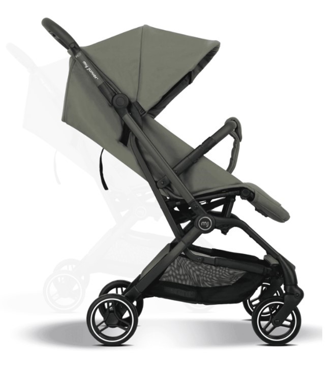 Kočárek My Junior PICO3 2026 skladný - Barva: Černá, Kola: Přední otočná kola (aretace), Druh kol: Gelová, Skladnost: Do letadla, ECO Friendly: ECO produkt