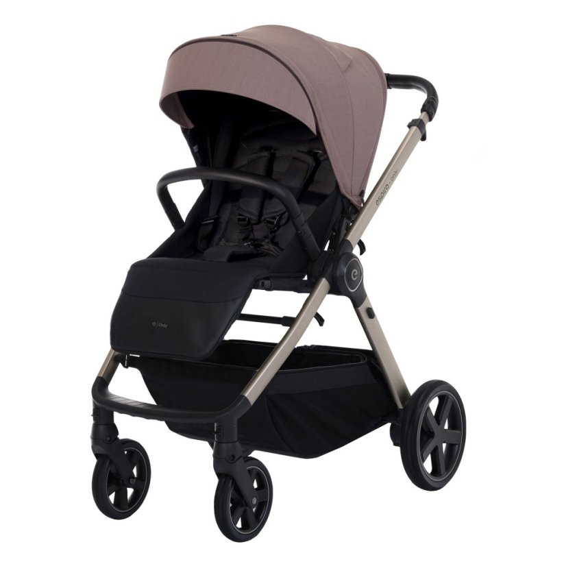 Kočárek Espiro Only 2026 NEW - Barva: Hnědá, Kola: Přední otočná kola (aretace), Druh kol: Gelová