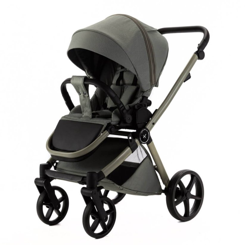Kočárek Beli Ela Premium MIX BAREV - Barva: Zelená, Kola: Přední otočná kola (aretace), Druh kol: Gelová