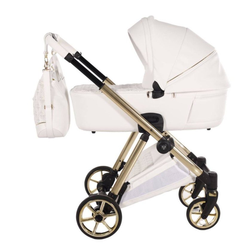 Kombinovaný kočárek Diamond Leather 10" MIX BAREV