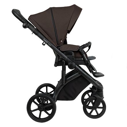 Kočárek Roan Bass Next new - Barva: Šedá tmavá, Kola: Přední otočná kola (aretace), Druh kol: Gelová