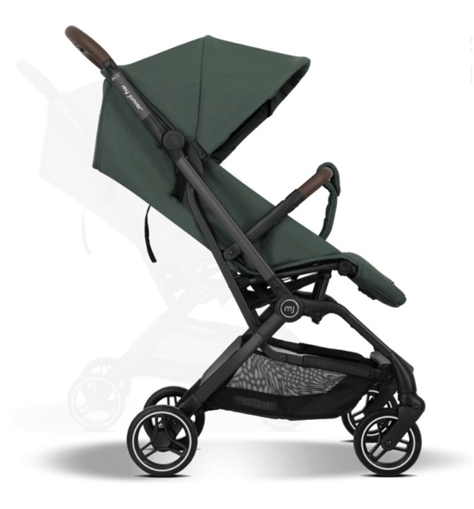 Kočárek My Junior PICO3 2026 skladný - Barva: Černá, Kola: Přední otočná kola (aretace), Druh kol: Gelová, Skladnost: Do letadla, ECO Friendly: ECO produkt