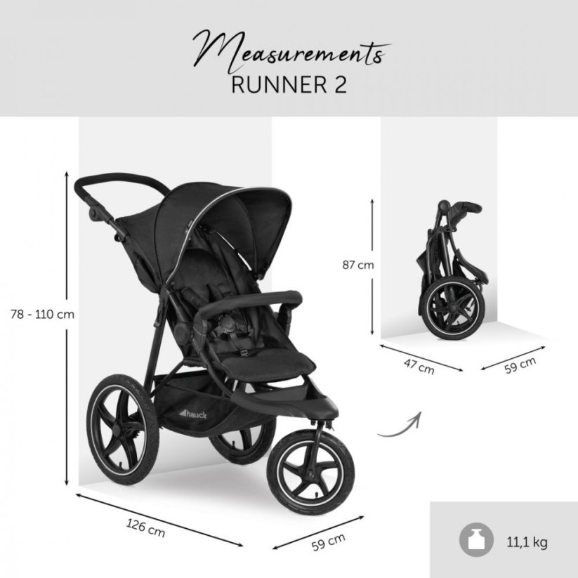 Tříkolka kočárek Sporťák Runner 2